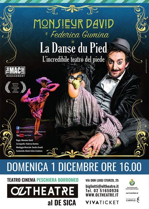 LA DANSE DU PIED – 1 Dicembre 2019 Teatro Cinema Peschiera Borromeo OLTHEATRE
