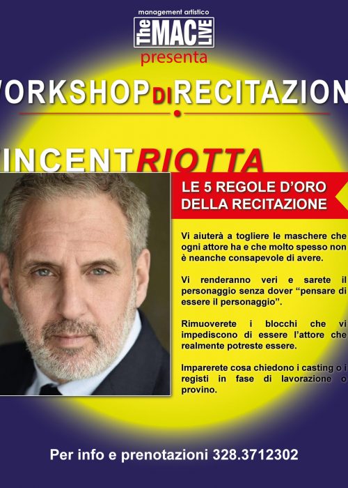 workshop Vincent Riotta